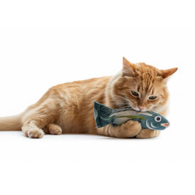 BAM! Peluche em forma de peixe com catnip para gatos