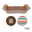 Leeby Remy Rocker arranhador horizontal de cart&atilde;o com padr&atilde;o colorido para gatos, , large Indicador imagem n&uacute;mero 5