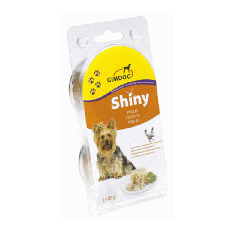 2 latas x 85 g Gimdog Shiny frango lata para cães,  Imagem número 1 2 latas x 85 g Gimdog Shiny frango lata para cães, , large Imagem número 1