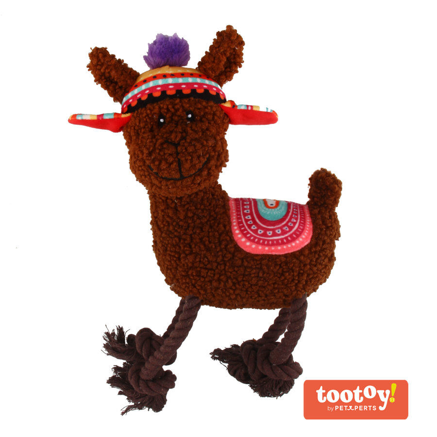 Tootoy! Comfort Rope Legs Alpaca peluche com corda para c&atilde;es, , large Imagem n&uacute;mero 2