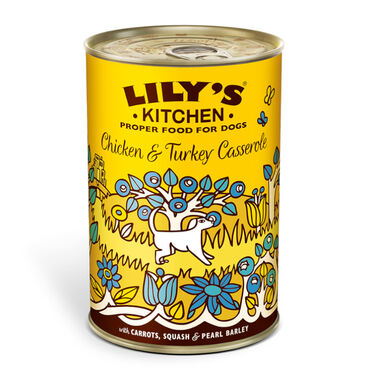 Lilys Kitchen frango e peru lata para cães
