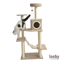 Leeby Boucle Collection árvore arranhadora com parque para gatos
