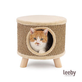 Leeby Billie arranhador com toca para gatos