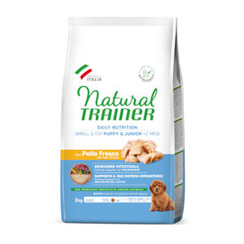 Natural Trainer Puppy/Junior&Mini/Toy Frango ração para cães