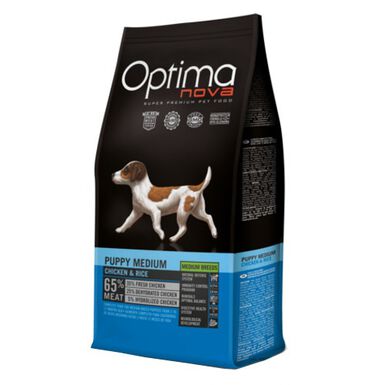 Optima Nova Puppy Medium Frango ração para cães