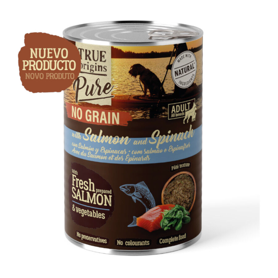400 g True Origins Pure Salm&atilde;o lata para C&atilde;es, , large Imagem n&uacute;mero 2