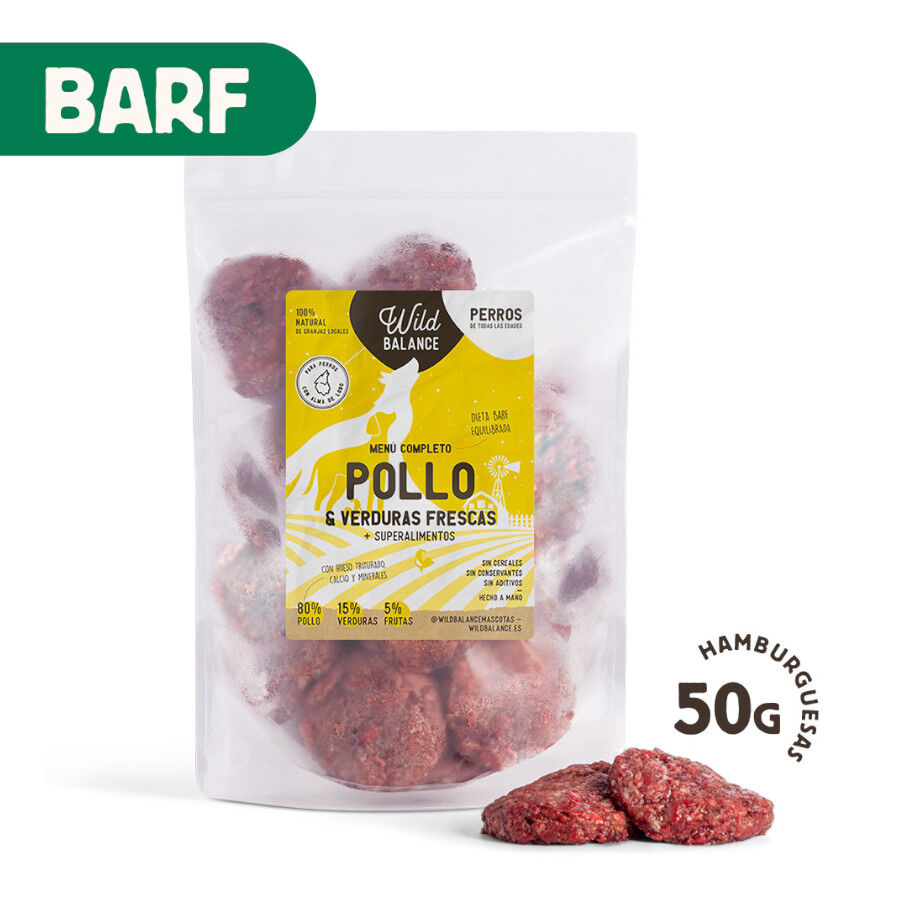 1 kg Wild Balance BARF Frango e Legumes alimenta&ccedil;&atilde;o natural congelada para c&atilde;es, , large Imagem n&uacute;mero 2