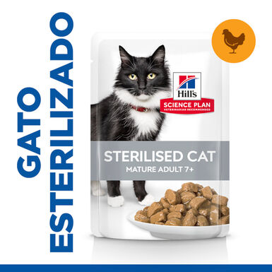 Hill's Science Plan Sterilised Mature Frango saqueta de molho para gatos