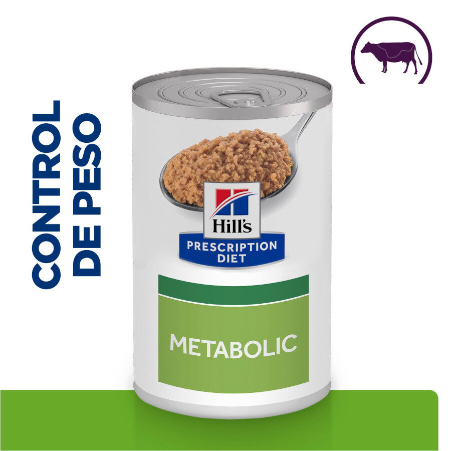370 g Hill's Prescription Diet Metabolic Lata de carne e vegetais para c&atilde;es, , large Imagem n&uacute;mero 2