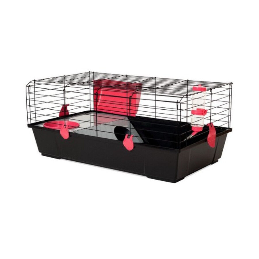 Voltreg&agrave; Gaiola Dobr&aacute;vel Preta para coelhos, , large Imagem n&uacute;mero 2