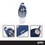 Gotoo Garrafa Bebedouro Port&aacute;til em Silicone Azul para c&atilde;es e gatos, , large Indicador imagem n&uacute;mero 3