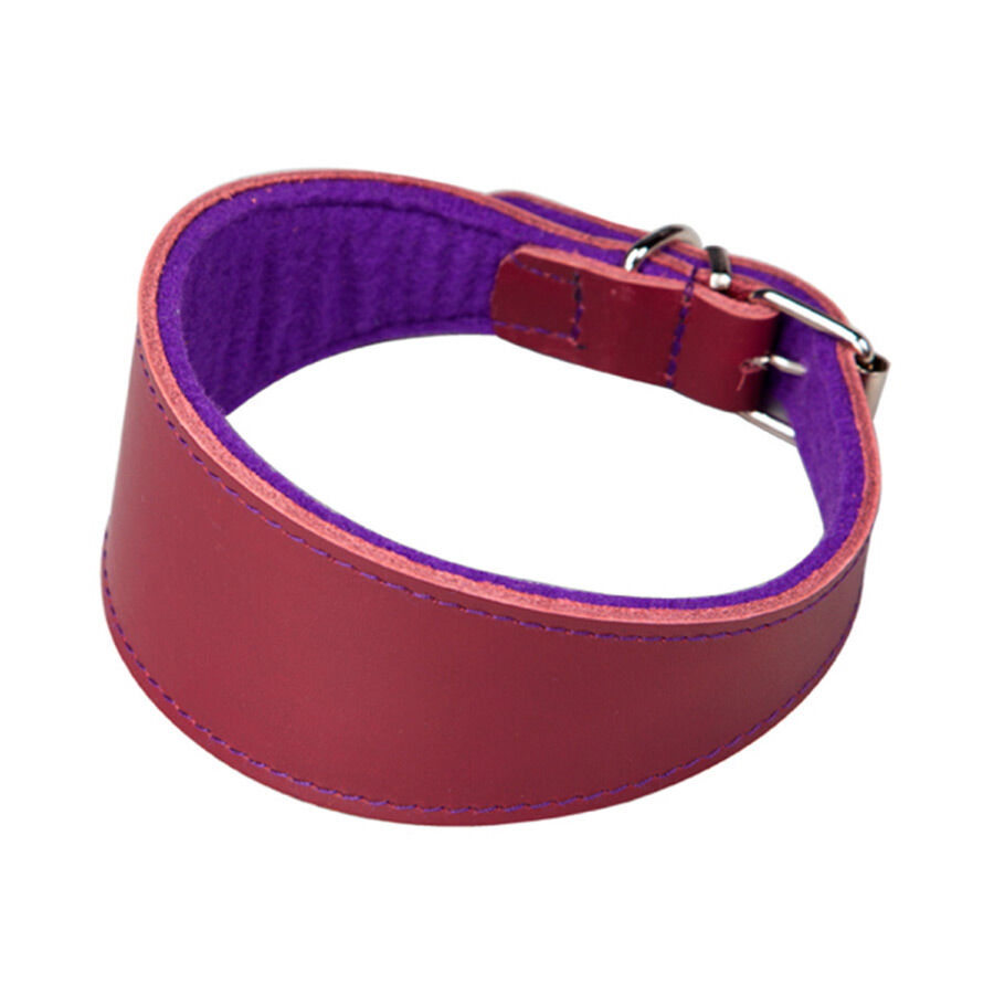 Arppe Superfelt Collar de Cuero Rosa para Galgos, , large Imagem n&uacute;mero 1
