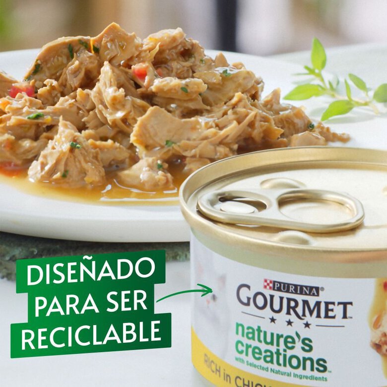 4 latas x 85 g Purina Gourmet Nature's Creations Mini Filetes de Carne,  Imagem número 2 4 latas x 85 g Purina Gourmet Nature's Creations Mini Filetes de Carne, , large Imagem número 2
