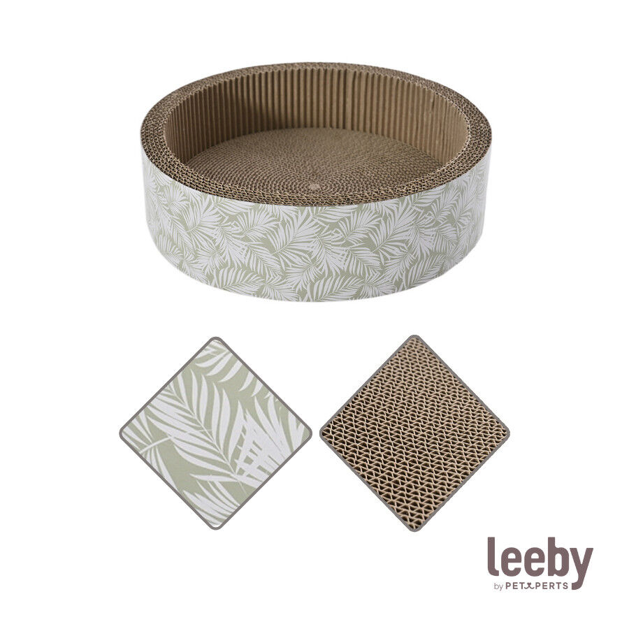 Leeby Domingo cama arranhador de cart&atilde;o com padr&atilde;o para gatos, , large Imagem n&uacute;mero 7