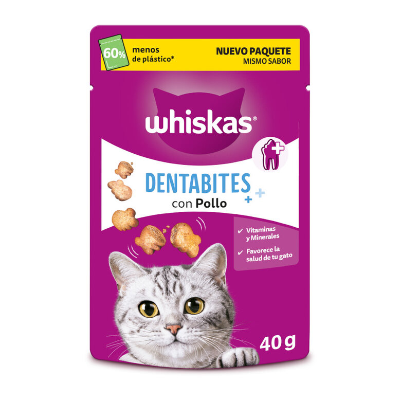 40 g Whiskas Dentabites Snacks para Gatos,  Imagem número 1 40 g Whiskas Dentabites Snacks para Gatos, , large Imagem número 1
