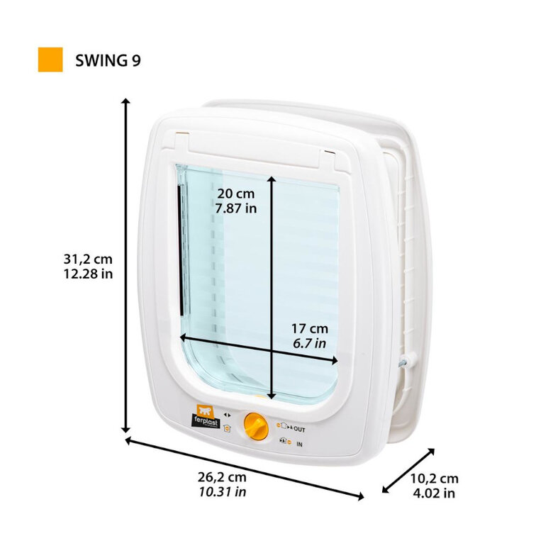 Ferplast Swing 9 Porta para cães pequenos,  Imagem número 2 Ferplast Swing 9 Porta para cães pequenos, , large Imagem número 2