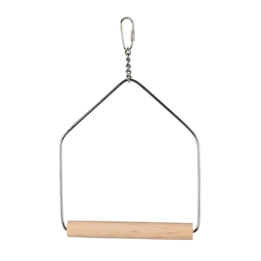 Flamingo de brinquedo de balan&ccedil;o de madeira para periquitos, , large Imagem n&uacute;mero 1