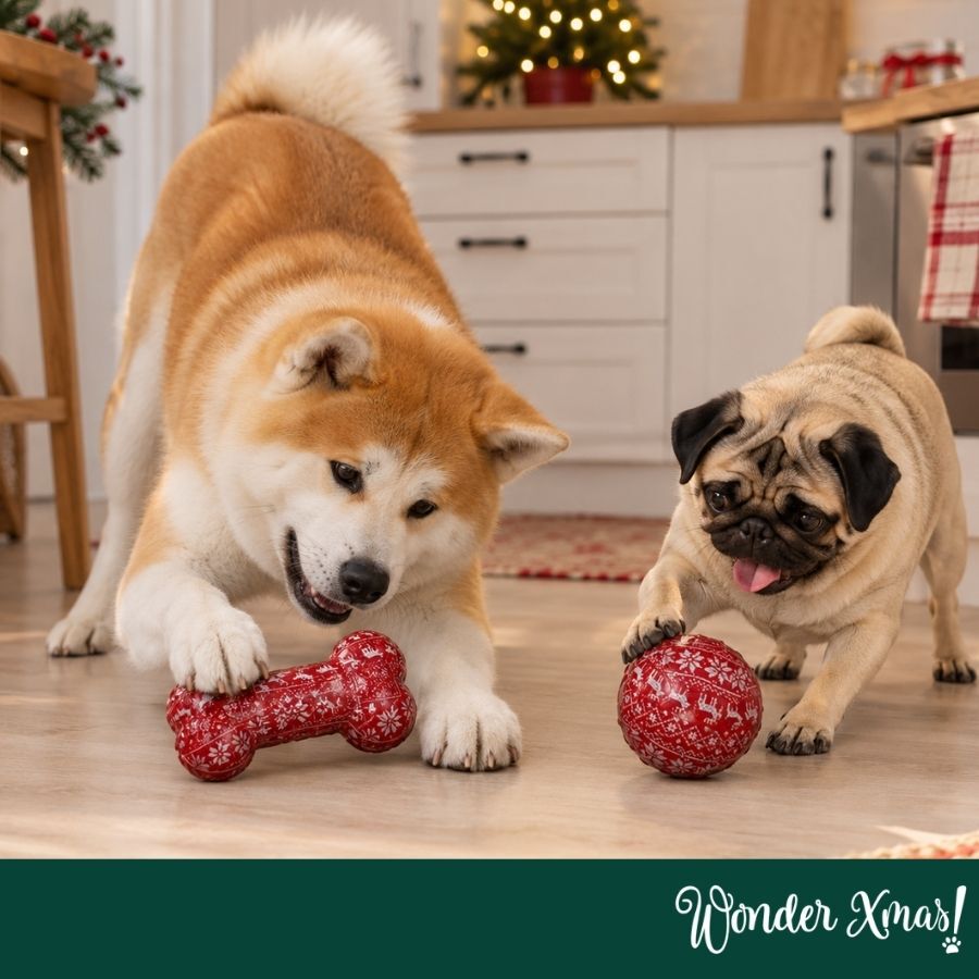 Wonder Christmas Osso e Bola Brinquedo para c&atilde;es, , large Imagem n&uacute;mero 2