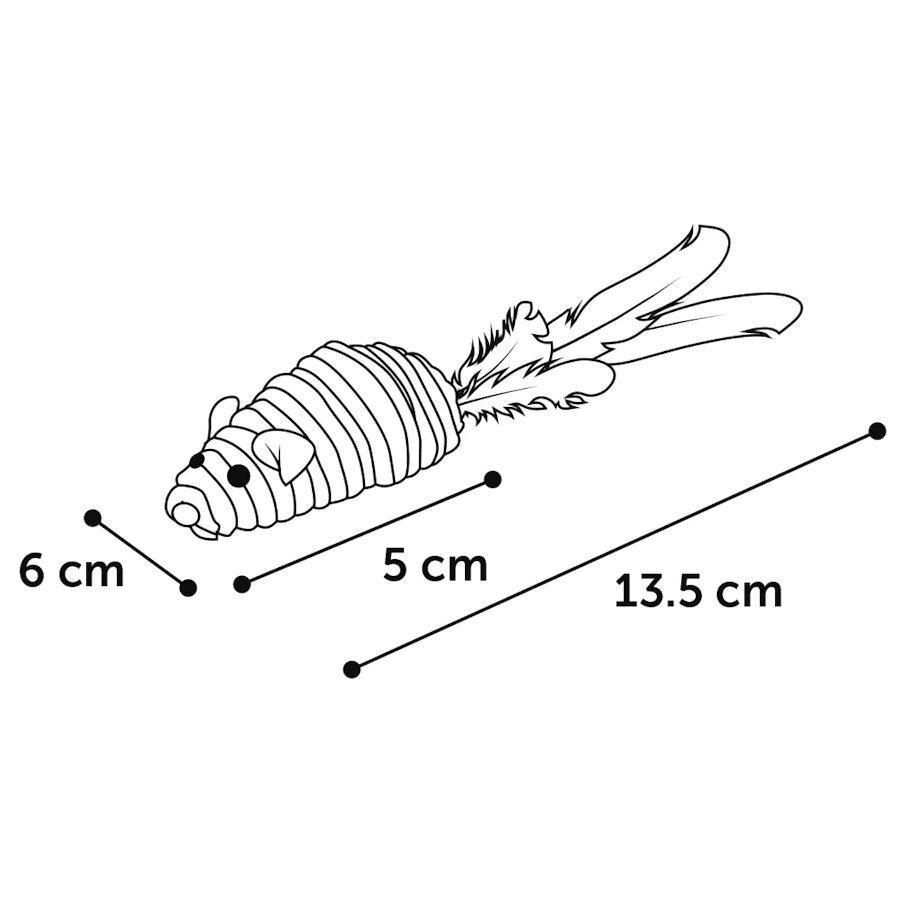 Flamingo Babby Rato com penas para gatos, , large Imagem n&uacute;mero 4