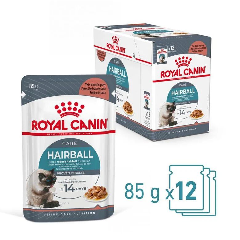 85 g Royal Canin Hairball alimento h&uacute;mido em molho saquetas para gatos, , large Imagem n&uacute;mero 5