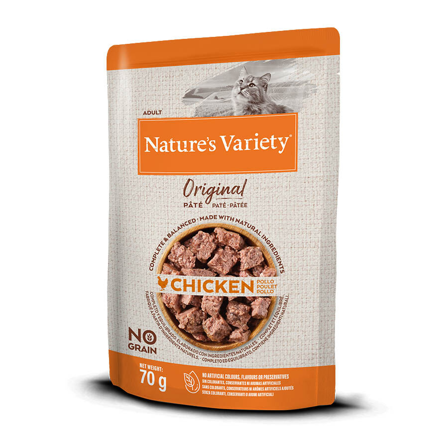70 g Nature's Variety Original Adult frango saqueta para gatos, , large Imagem n&uacute;mero 1