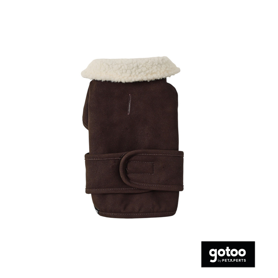 Gotoo Casaco Castanho com Efeito de Pele para c&atilde;es, , large Imagem n&uacute;mero 2