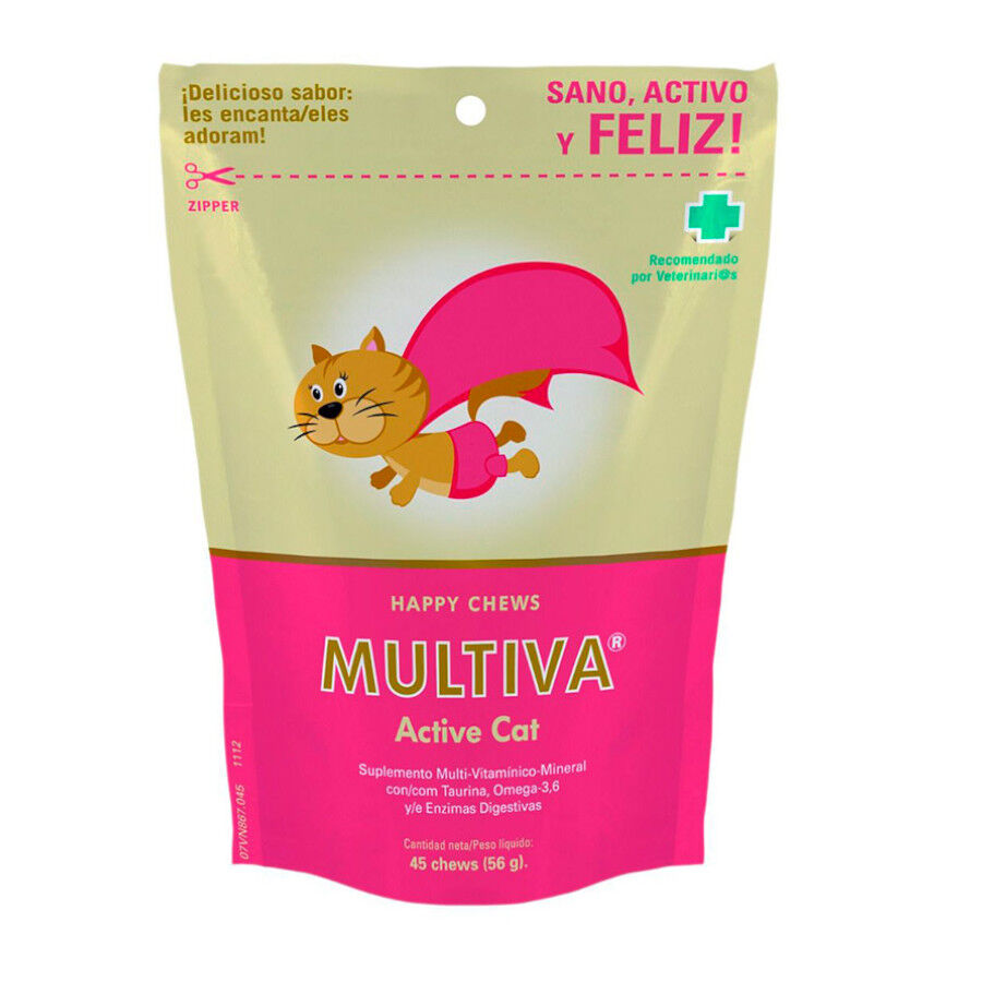 45 comprimidos Vetnova Multiva Active Cat Multivitam&iacute;nico, , large Imagem n&uacute;mero 1