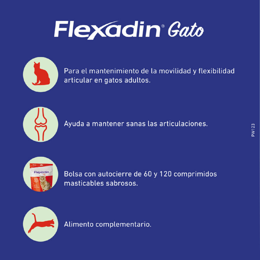 60 comprimidos Vetoquinol Flexadin Adult Condroprotetor para gatos, , large Imagem n&uacute;mero 3