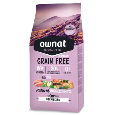 Ownat Grain Free Sterilized ração para gatos