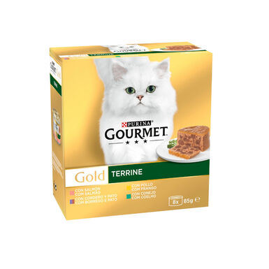 Gourmet Gold Terrina de Carnes em lata para gatos