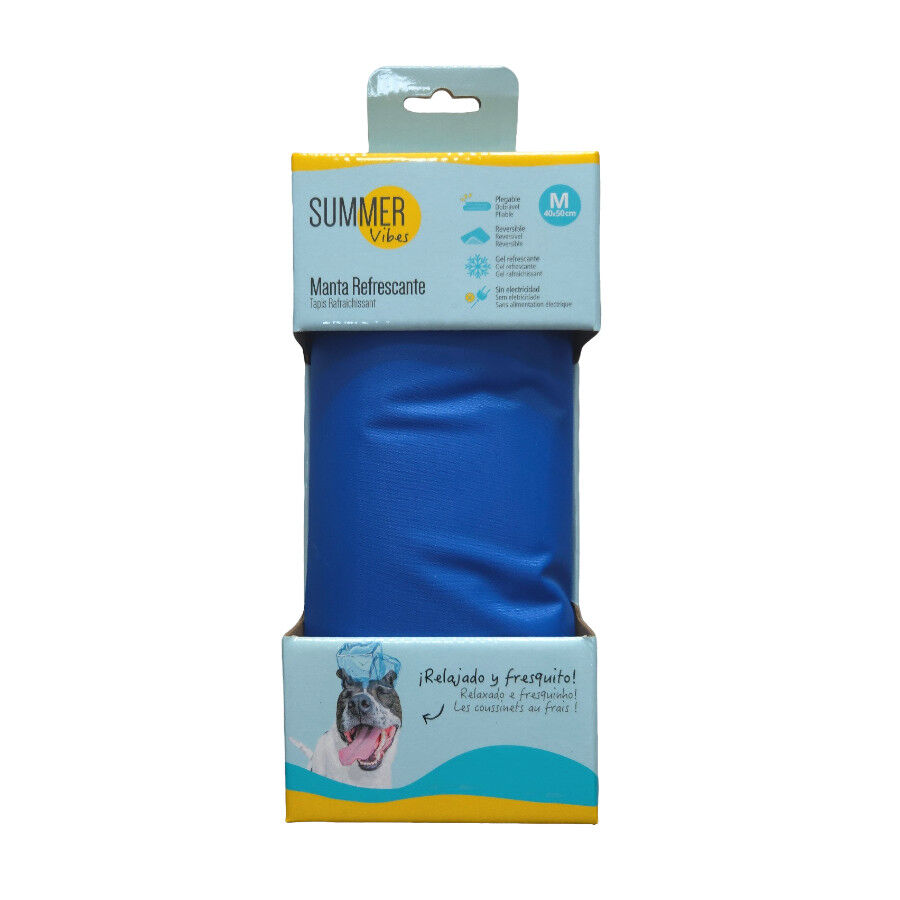 Summer Vibes Manta Refrescante Azul para c&atilde;es, , large Imagem n&uacute;mero 5