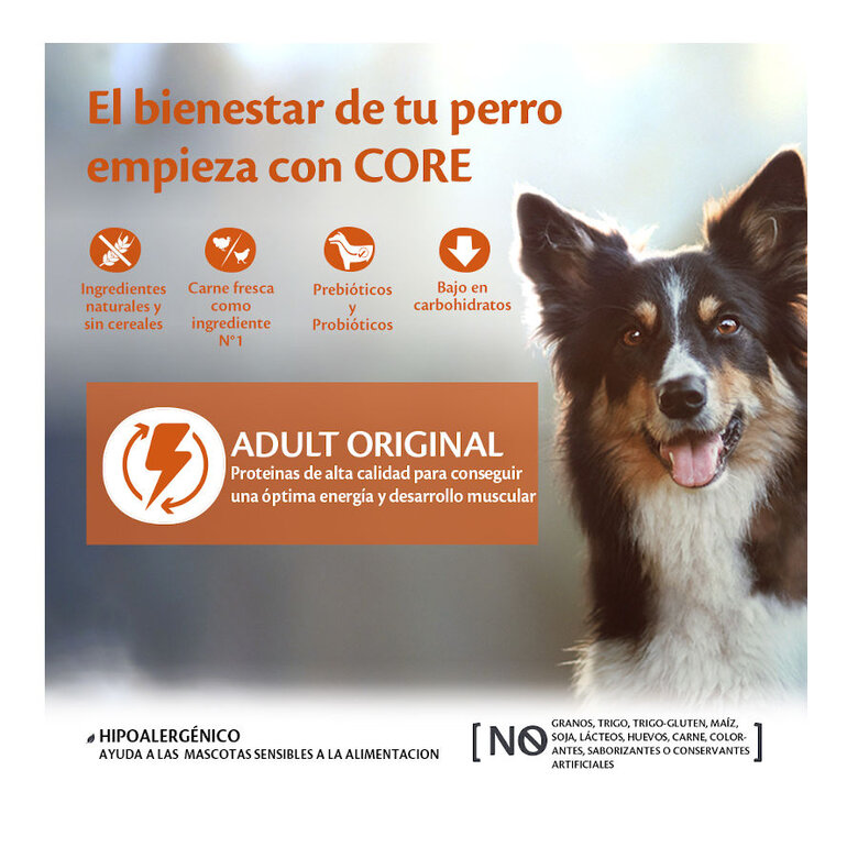 10 kg Wellness Core Adult Medium Original Peru e Frango ração para cães ,  Imagem número 2 10 kg Wellness Core Adult Medium Original Peru e Frango ração para cães , , large Imagem número 2