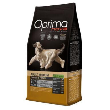 Optima Nova Adult Medium Frango e Batata ração para cães