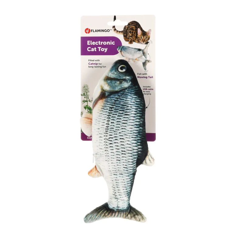 Flamingo Flounder Brinquedo em forma de Peixe Eléctrico para gatos,  Imagem número 6 Flamingo Flounder Brinquedo em forma de Peixe Eléctrico para gatos, , large Imagem número 6