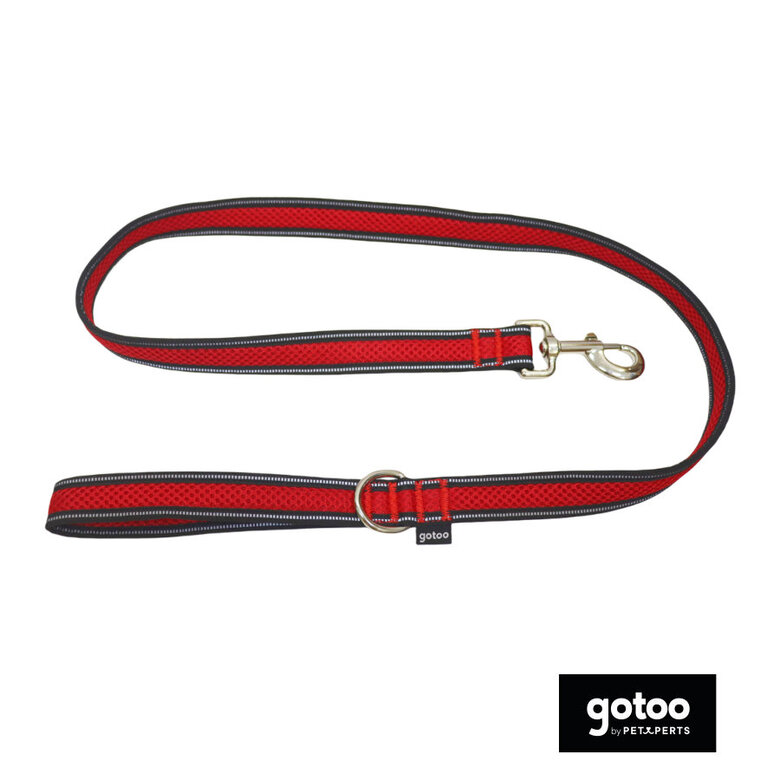 Gotoo Trela mesh vermelha refletora para cães,  Imagem número 2 Gotoo Trela mesh vermelha refletora para cães, , large Imagem número 2