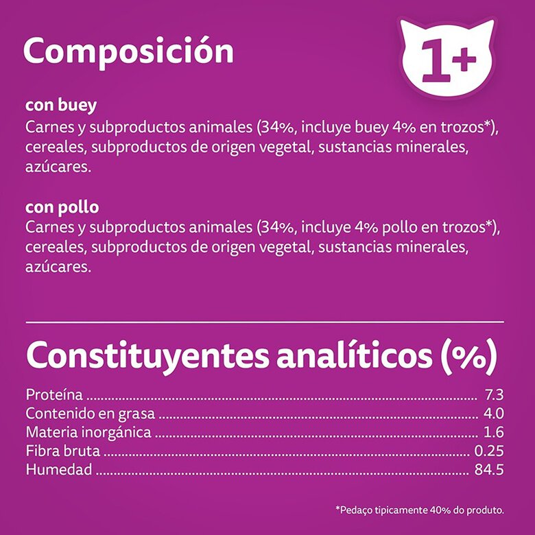 48 saquetas x 85 g Whiskas Seleção Clássica Saquetas em Molho para Gatos,  Imagem número 3 48 saquetas x 85 g Whiskas Seleção Clássica Saquetas em Molho para Gatos, , large Imagem número 3