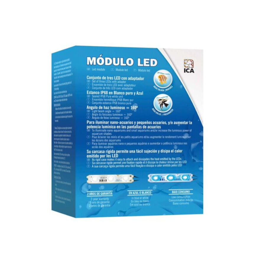 Ica Nano-Aqualed M&oacute;dulo de Luz LED Branca para aqu&aacute;rios, , large Imagem n&uacute;mero 1