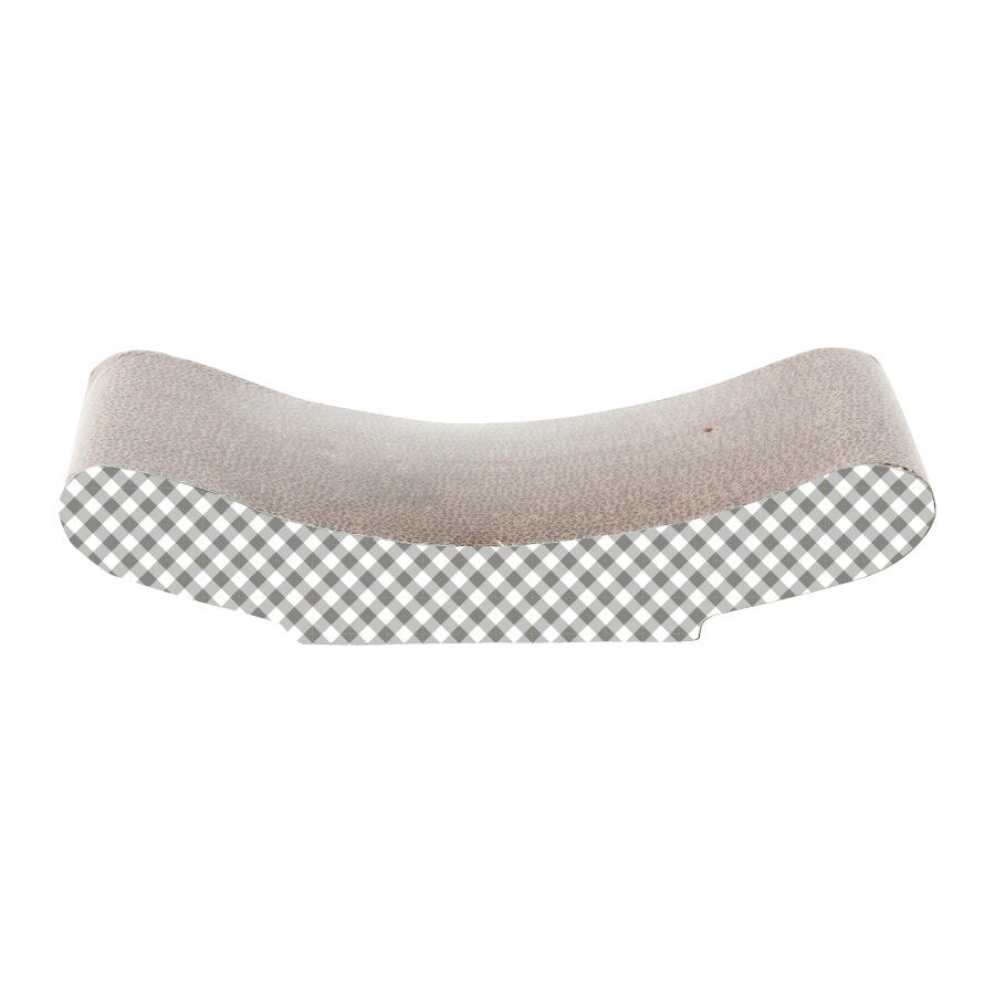 Leeby Remy Rocker arranhador horizontal de cart&atilde;o com padr&atilde;o quadrados para gatos, , large Imagem n&uacute;mero 1