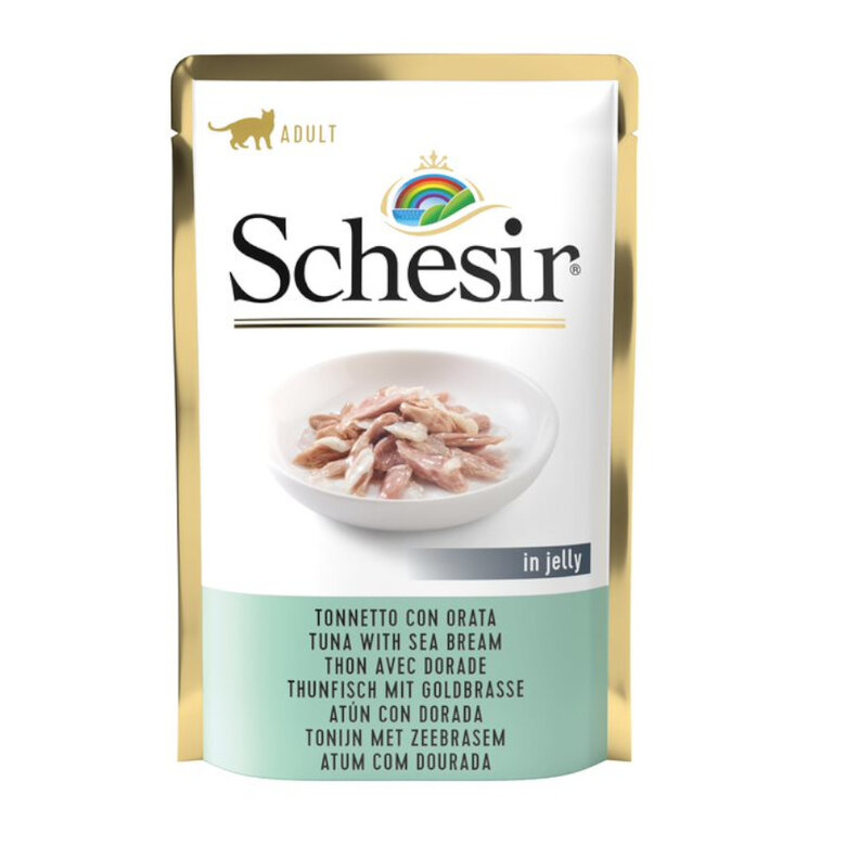 85 g Schesir Adult Atum e Dourada saqueta para gatos,  Imagem número 1 85 g Schesir Adult Atum e Dourada saqueta para gatos, , large Imagem número 1