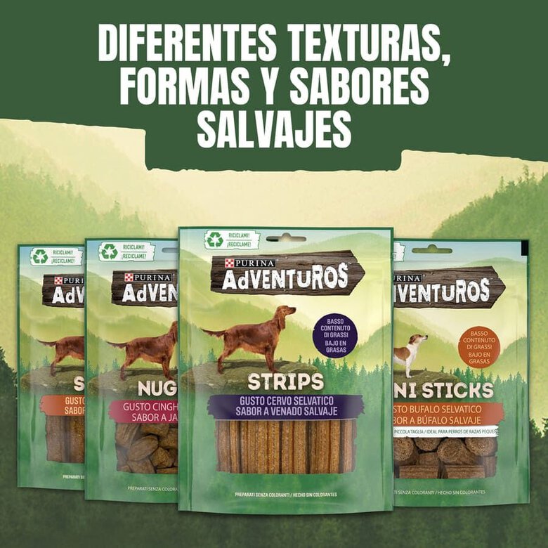305 g Adventuros Sticks Búfalo para cães,  Imagem número 10 305 g Adventuros Sticks Búfalo para cães, , large Imagem número 10