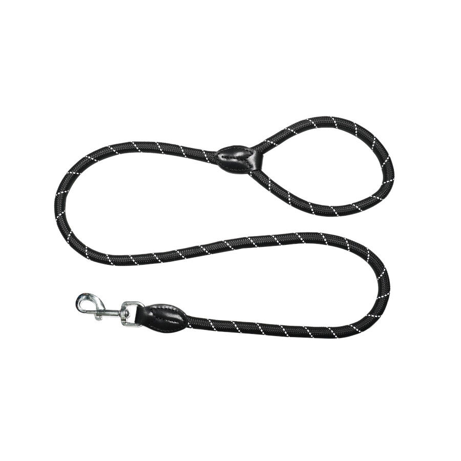 Gotoo trela de corda refletora preta para c&atilde;es, , large Imagem n&uacute;mero 1