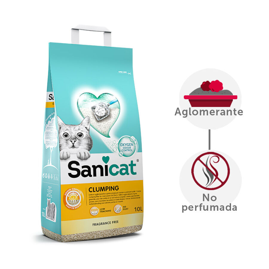 10 L Sanicat Cumpling Areia Aglomerante para gatos, , large Imagem n&uacute;mero 2