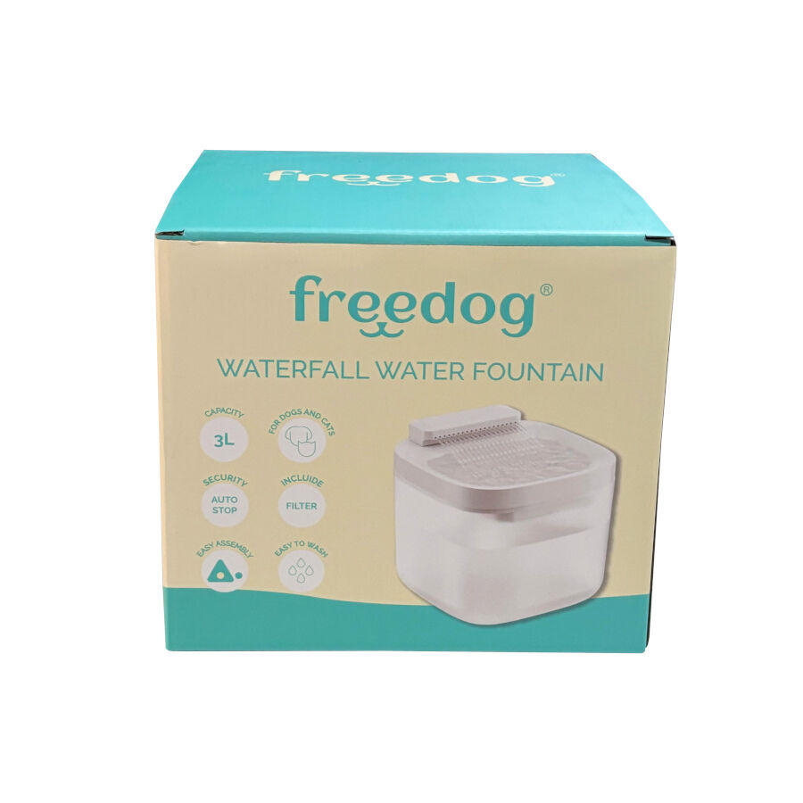 3 L Freedog Freeflow Fonte Autom&aacute;tica branca para c&atilde;es, , large Imagem n&uacute;mero 1