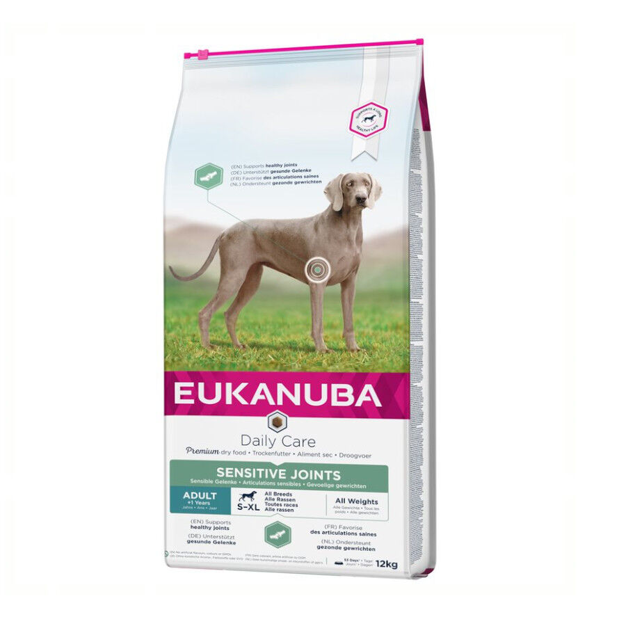 12 kg Eukanuba Adult Daily Care Sensitive Joints Frango ra&ccedil;&atilde;o para c&atilde;es, , large Imagem n&uacute;mero 1
