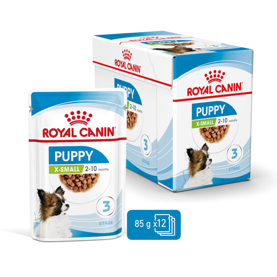 85 g Royal Canin X-Small Puppy Bocaditos em molho saqueta para cachorros, , large Imagem n&uacute;mero 3