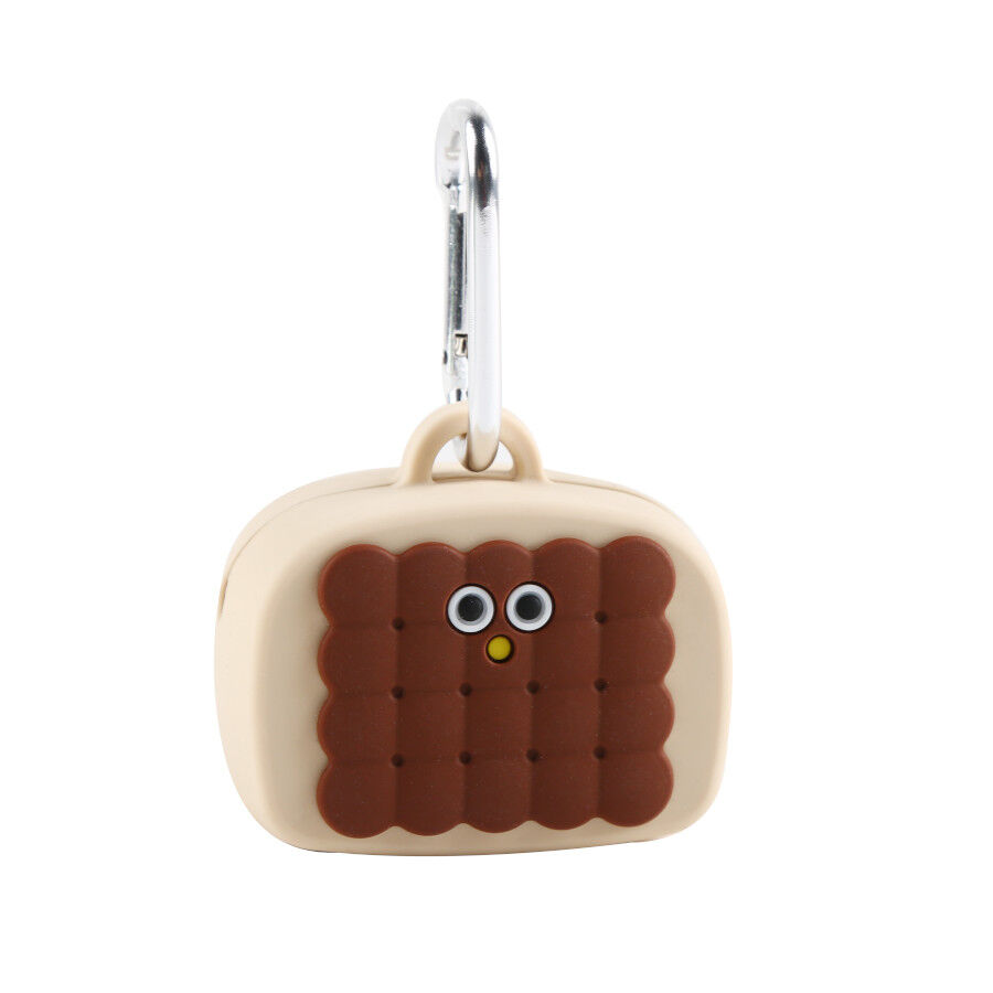 Gotoo Porta-sacos de silicone castanho para c&atilde;es, , large Imagem n&uacute;mero 1