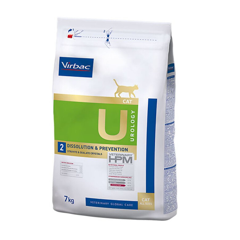 3 kg Virbac Urology U2 Dissolution Prevention HPM ração para gatos,  Imagem número 1 3 kg Virbac Urology U2 Dissolution Prevention HPM ração para gatos, , large Imagem número 1