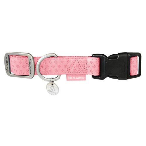 MacLeather collar para perro rosa Imagem n&uacute;mero 1