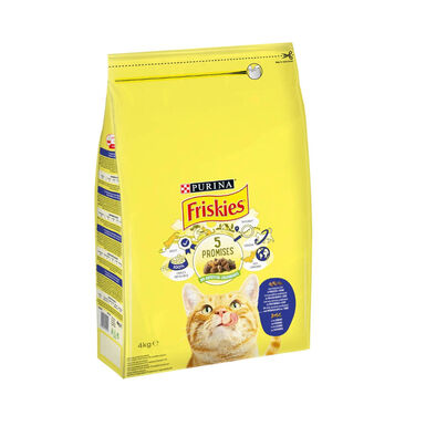 Friskies Adult Bacalhau com Truta e Legumes Ração para gatos