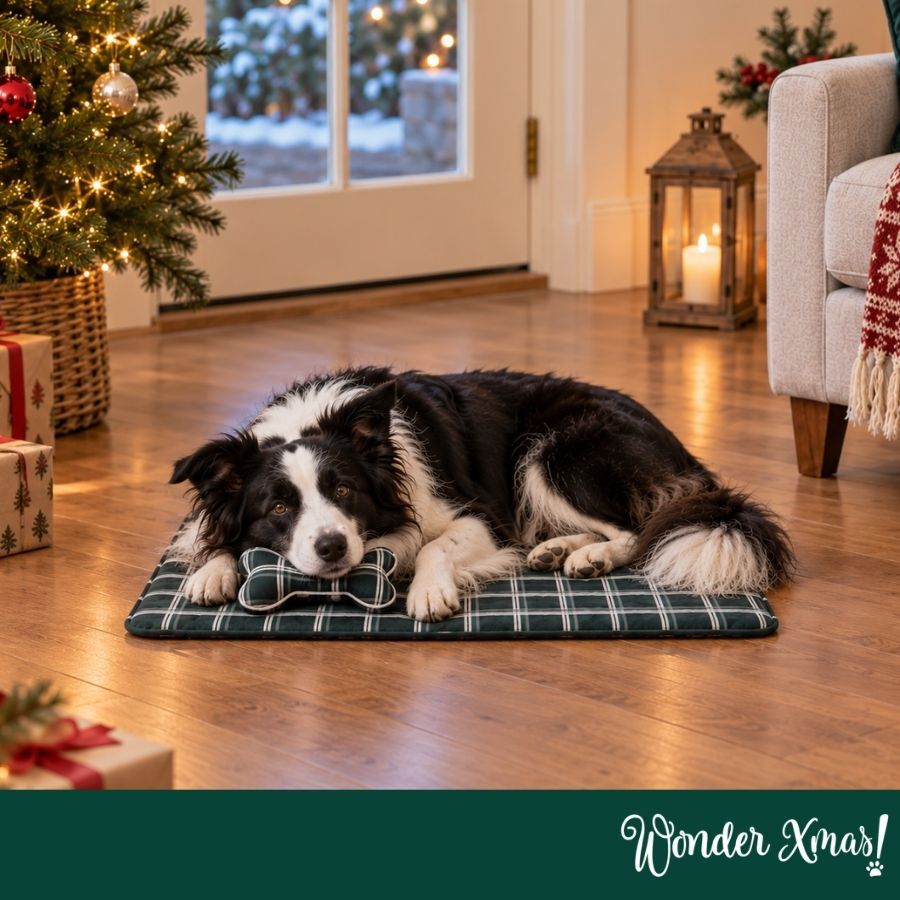 Wonder Christmas Conjunto de manta e almofada em forma de osso para c&atilde;es, , large Imagem n&uacute;mero 2